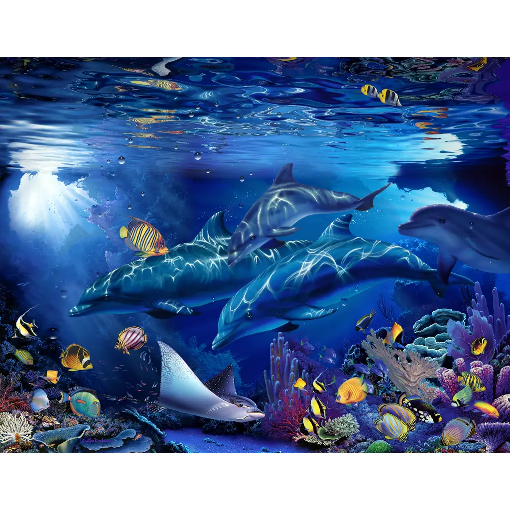 Dolphin and Whale art-Sea of Hope-Tile Mural