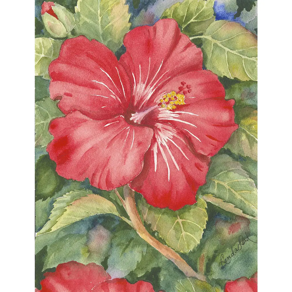 Tiles with tropical plantsHibiscusTile Mural