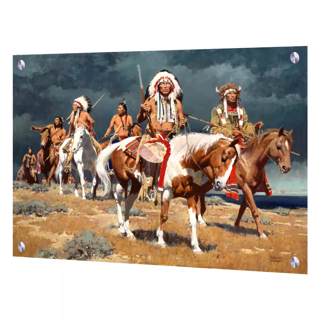 Native American Tile Murals-A Distant Omen-Tile Mural