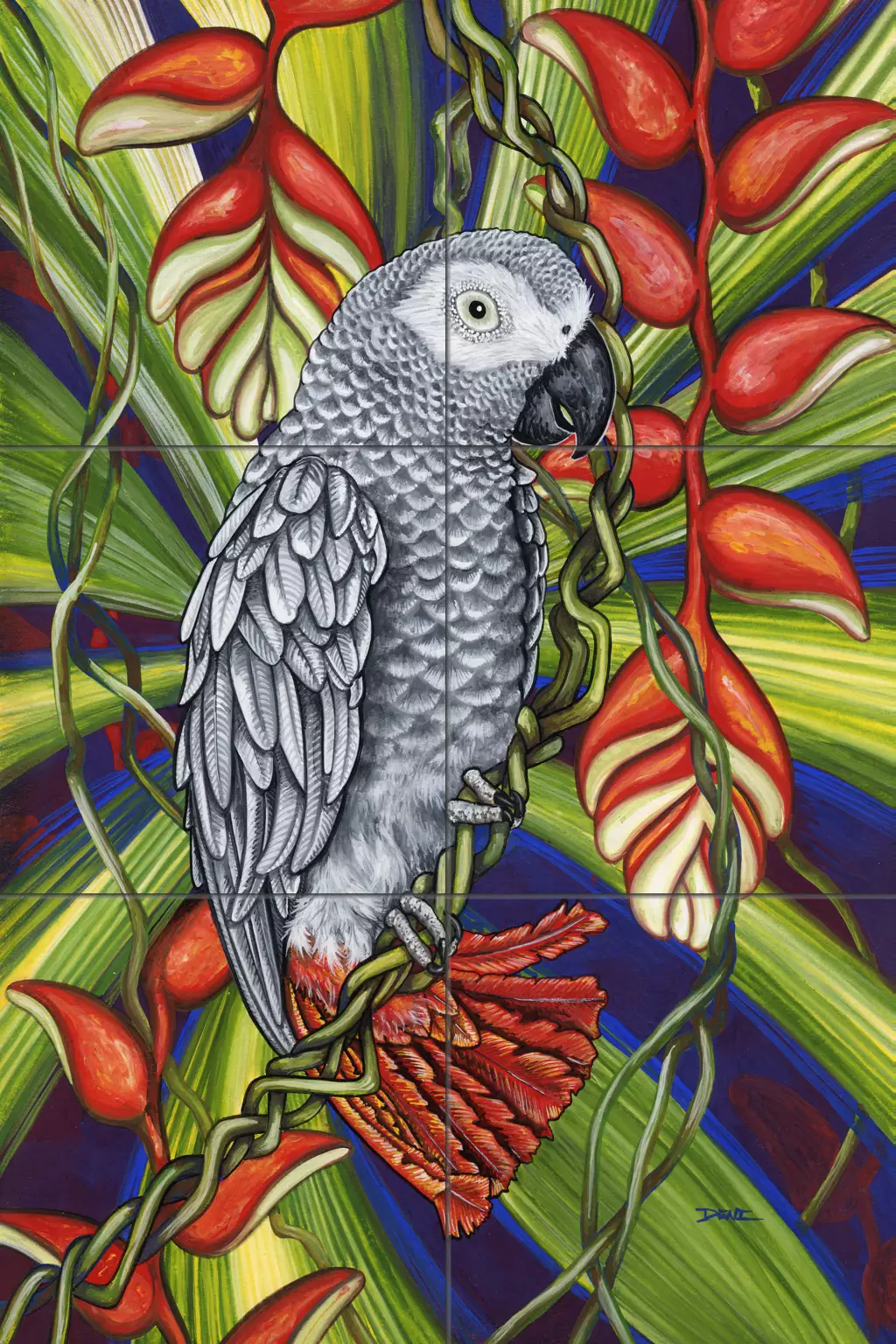 Montanari Papagallo 油彩画 50x70 cm 15-2857-2x3-1.webp