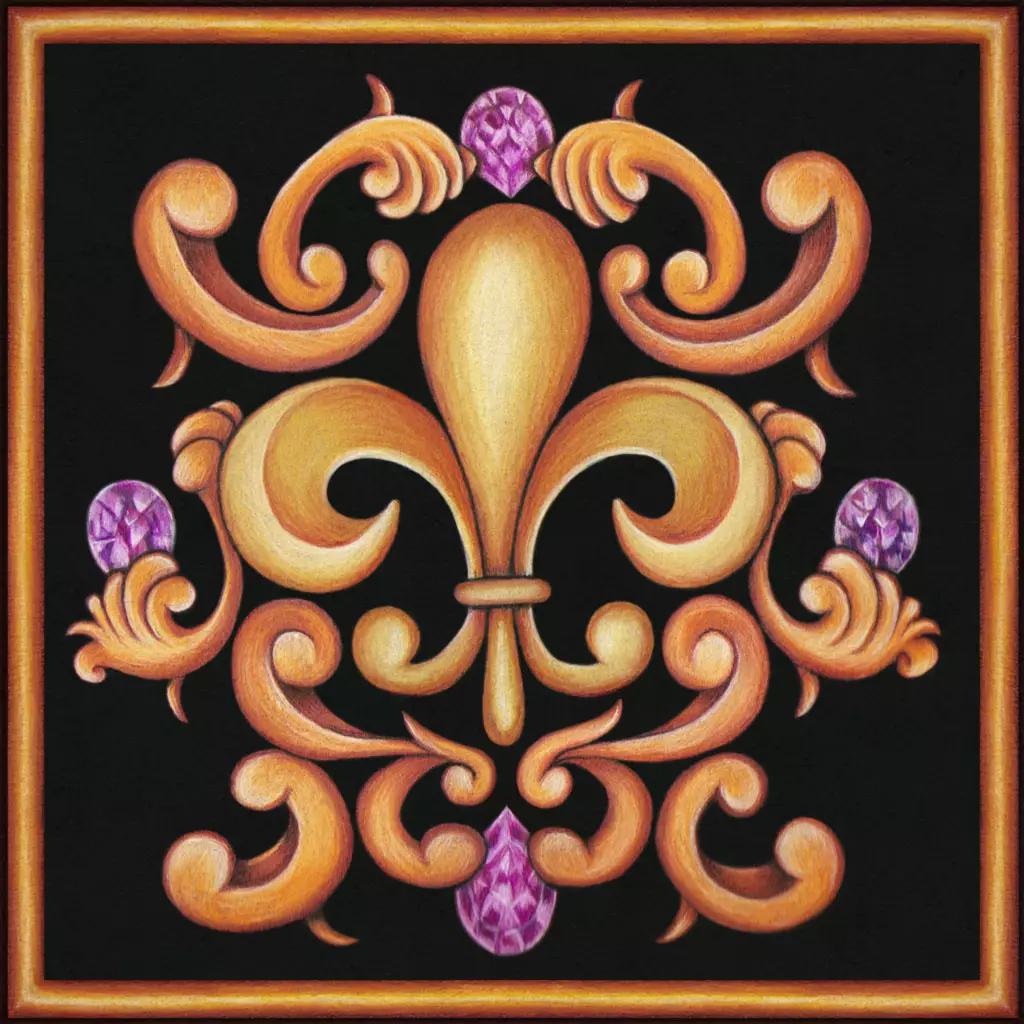 オーストリアアンティークエンジェル柄ソーシエール金彩fleur-de-lis オーストリアアンティークエンジェル柄ソーシエール金彩fleur-de-lis