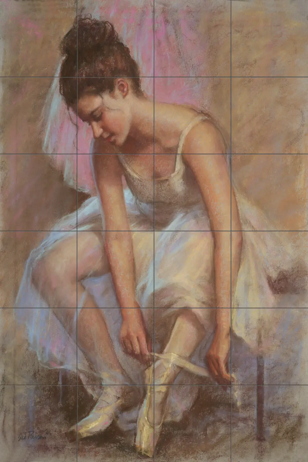 Photography on tile-Ballerina-Tile Mural